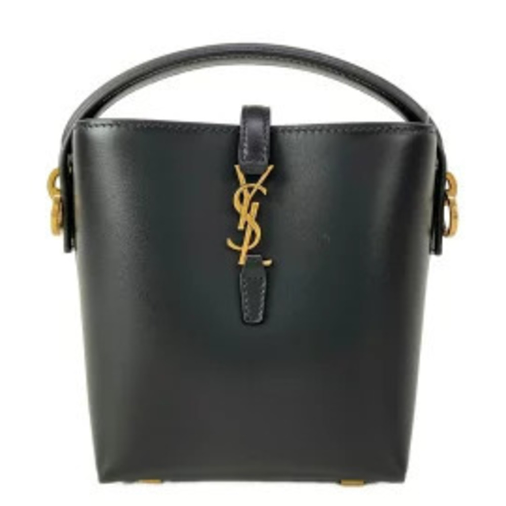 SAINT LAURENT PARIS LE Handbag Black Leather